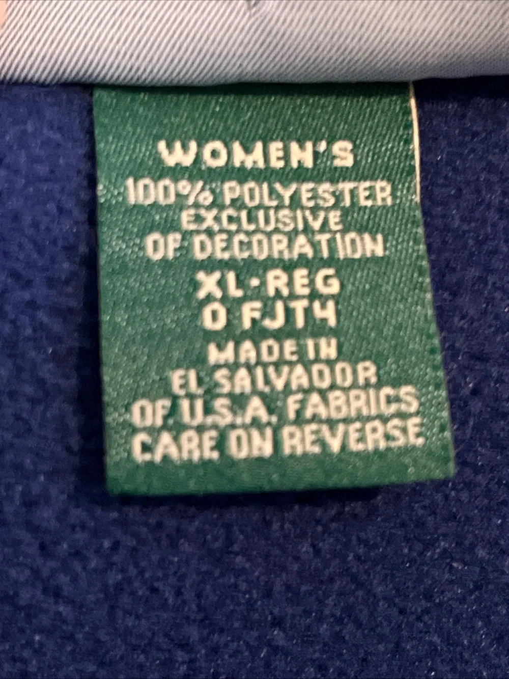 Vintage LL Bean Fleece Vest Womens XL Royal Blue Full Zip Gorpcore 90s RN 71341